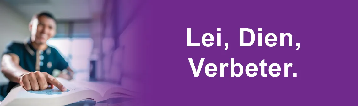 Lei. Dien. Verbeter.